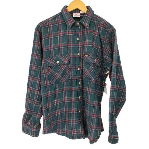 プレンティス Prentiss USA製 フラップポケット チェック コットンネルシャツ メンズ JPN:M